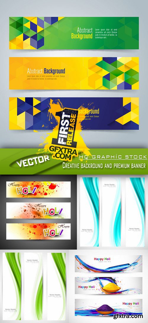 Stock Vector - Creative backround and premium banner