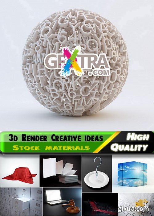 3d Render Creative ideas Stock images #2 - 25 HQ jpg