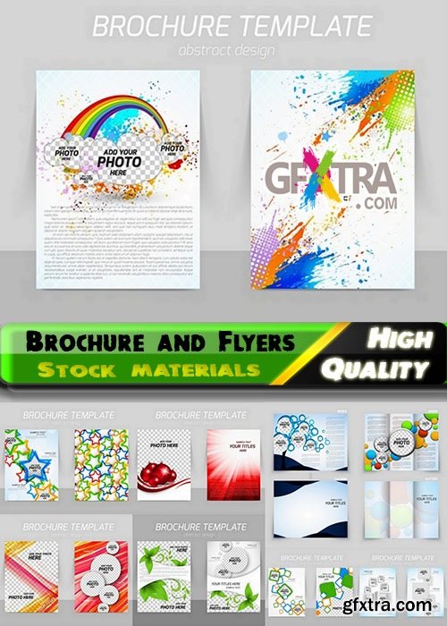 Brochure and Flyers Template Design in vector from stock #12 - 25 Eps