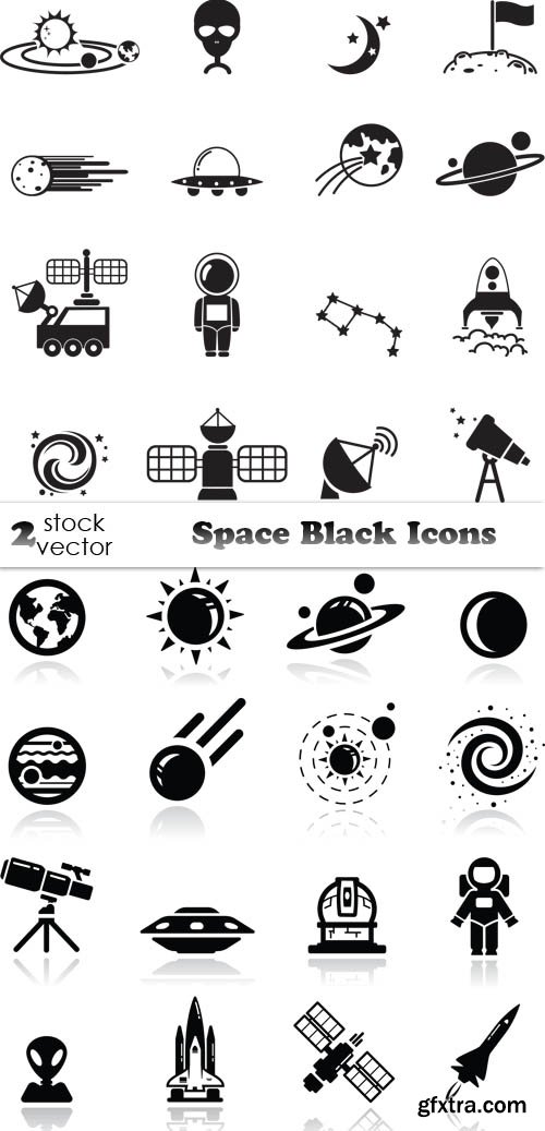 Vectors - Space Black Icons