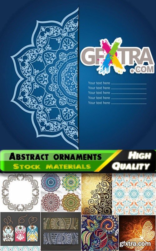 Abstract ornaments design and samples patterns - 25 hq eps