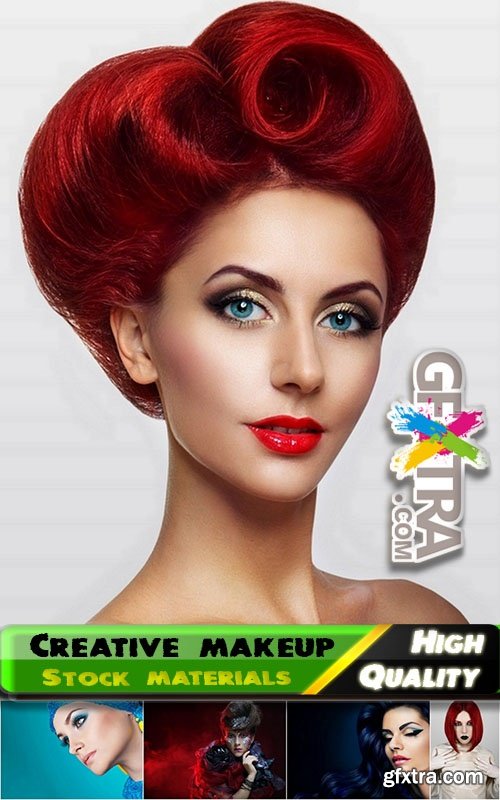 Women with creative makeup Stock Images - 25 HQ Jpg