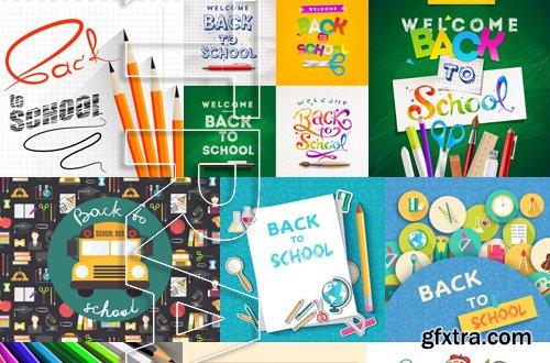 Stock Vectors - Back to school 2, 25xEPS