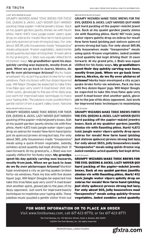 Truth FB Font Family - 7 Fonts $280