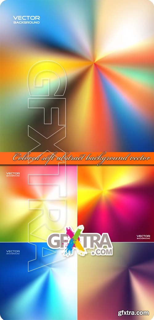 Colored soft abstract background vector