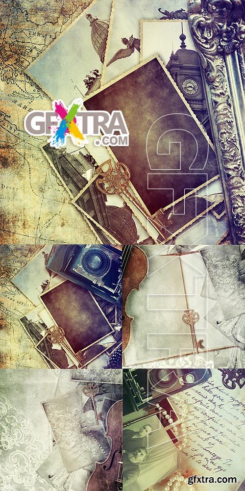 Stock photo - Retro old backgrounds 2