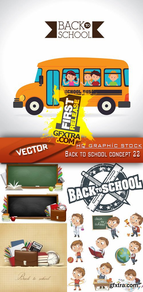 Stock Vector - Back to school concept 22
