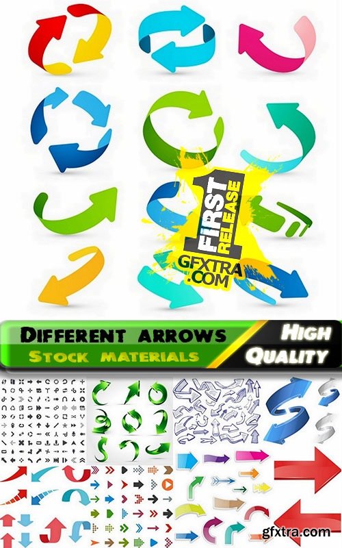 Different arrows in vector from stock - 25 Eps