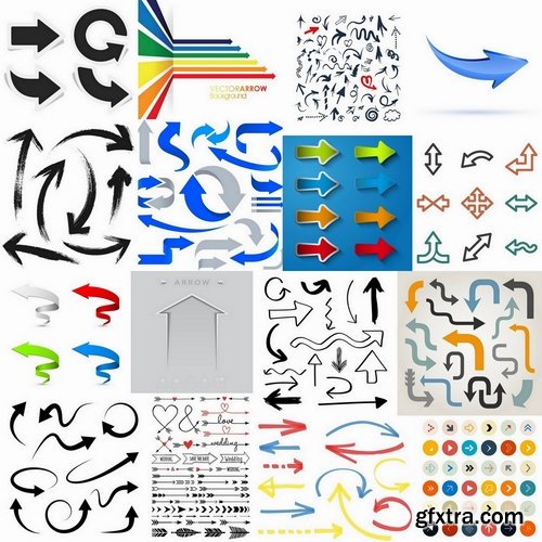 Different arrows in vector from stock - 25 Eps