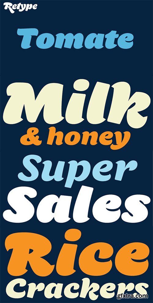 Tomate Font Family - 4 Font $120