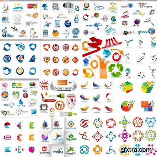 Logo Design in vector Set from stock #28 - 25 Eps
