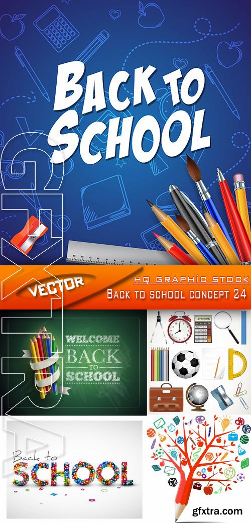 Stock Vector - Back to school concept 24
