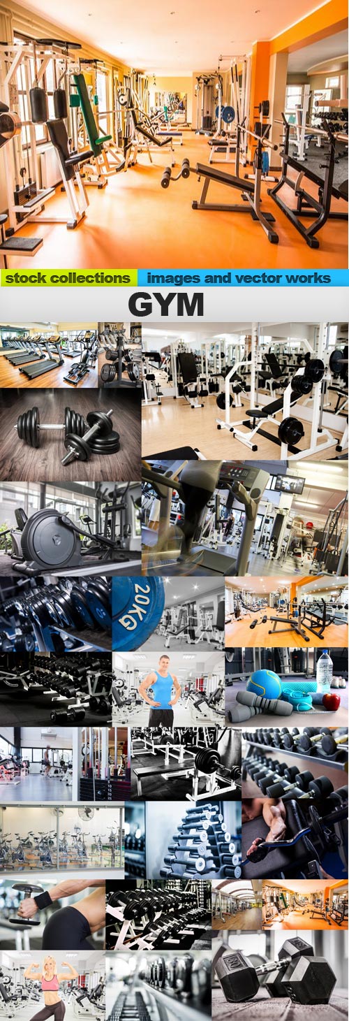 Gym,25 x UHQ JPEG