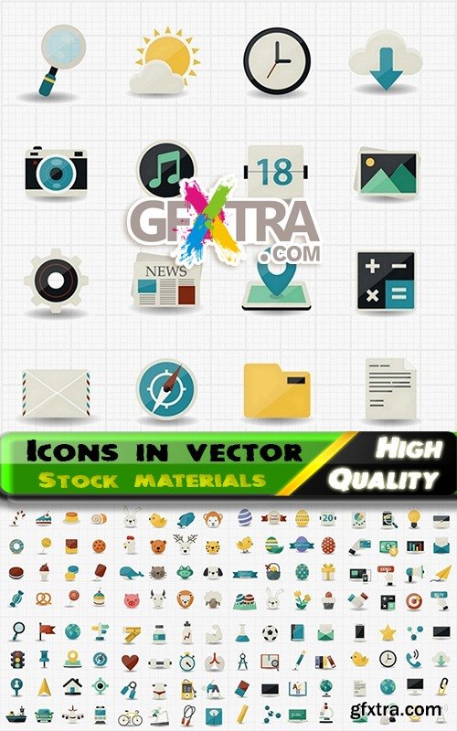 Icons in vector Set from stock #24 - 25 Eps