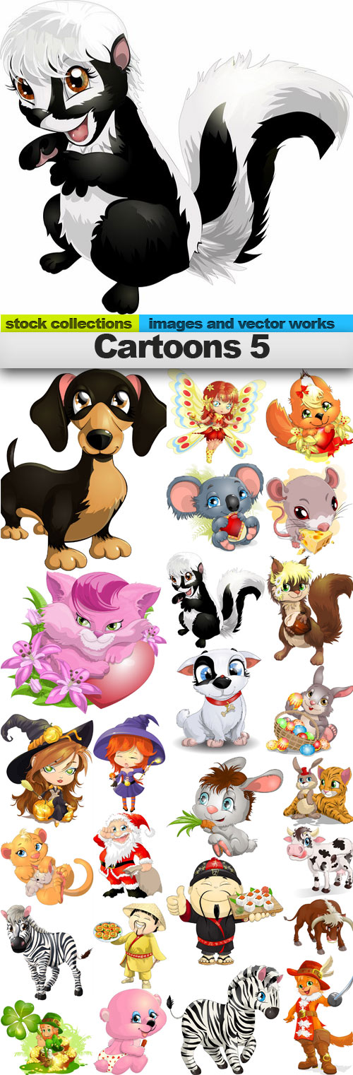 Cartoons 5,25 x EPS
