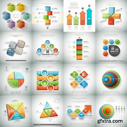 Infographic Design Elements in vector set from stock #78 - 25 Eps
