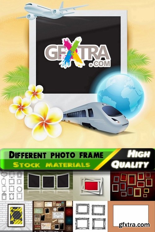 Different photo frame set in vector from stock - 25 Eps