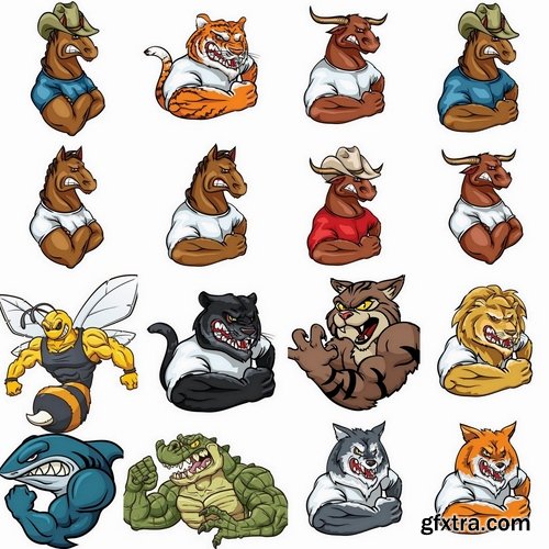 Cartoon Characters in vector from stock - 25 Eps