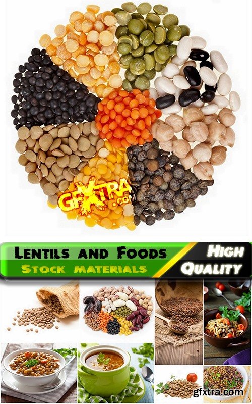 Lentils and Foods Collections Stock images - 25 HQ jpg