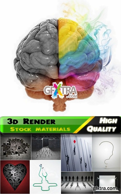 3d Render Creative ideas Stock images #3 - 25 HQ jpg