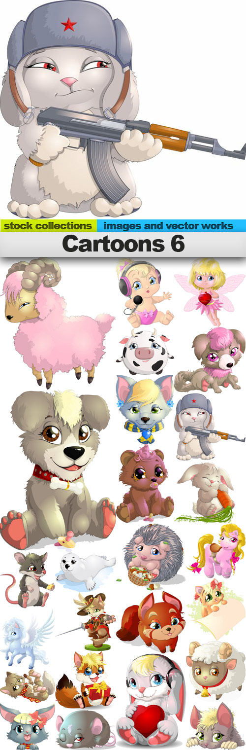 Cartoons 6,25 x EPS