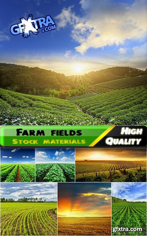 Farm fields and beautiful landscapes Stock images - 25 HQ Jpg