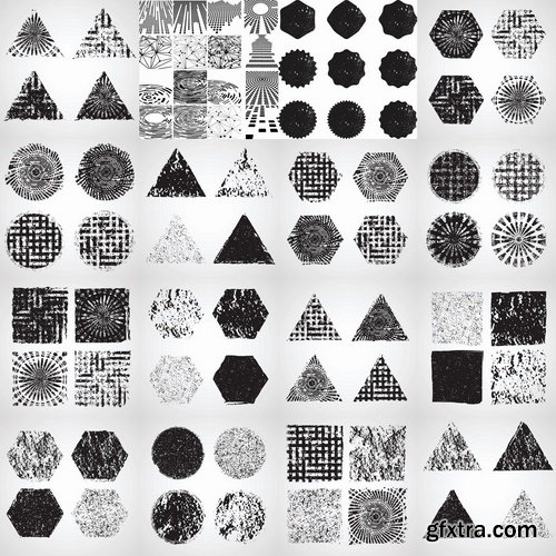 Grunge design elements and grunge backgrounds - 25 Eps