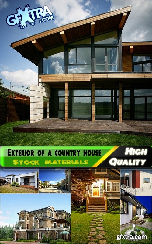 Exterior of a country house Stock images - 25 HQ Jpg