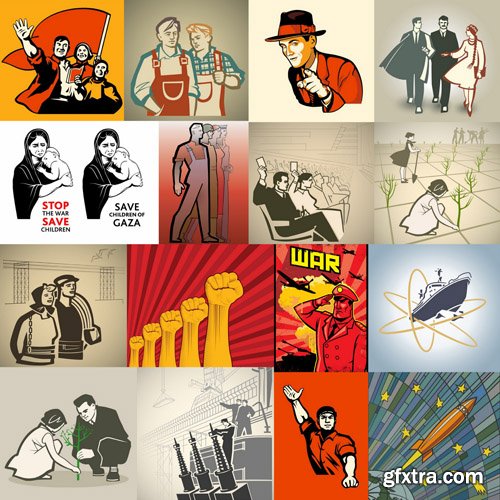 Propaganda Illustration - 25 Vector