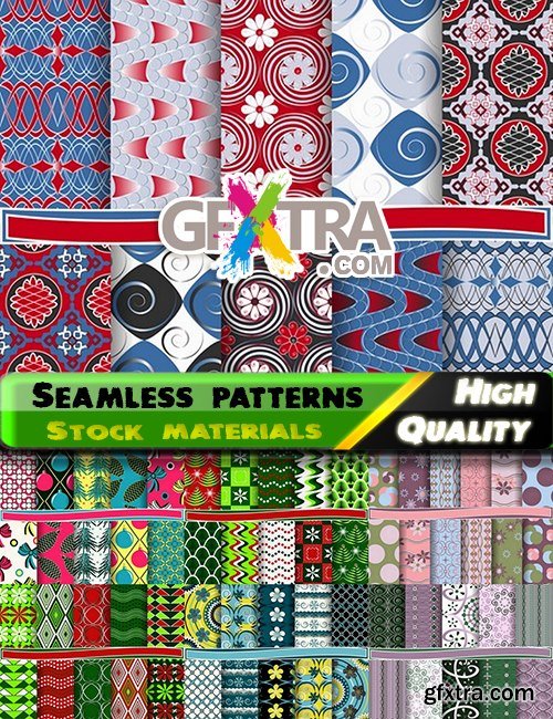 Abstract Seamless patterns in vector set from stock #15 - 25 Eps