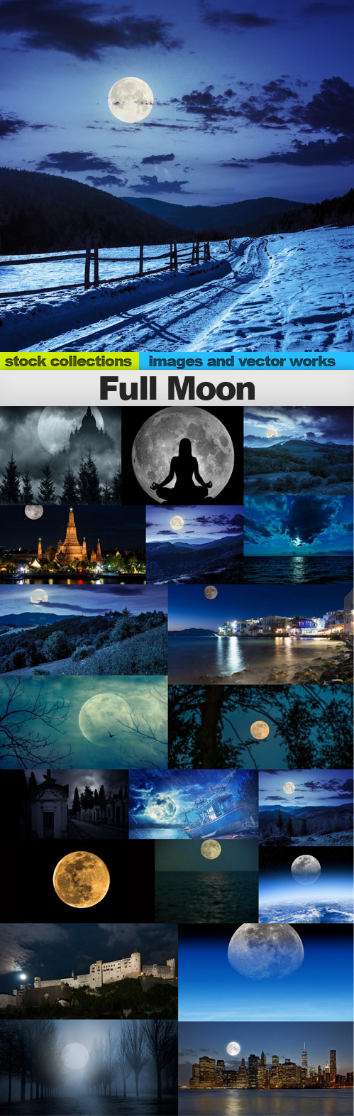 Full Moon, 25 x UHQ JPEG