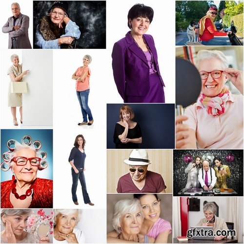 Elderly fashionable people or Fashion old people - 25 HQ Jpg
