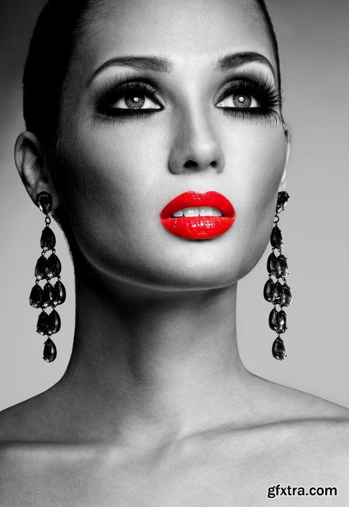 Red and black concept or Fashionable People Stock images - 25 HQ jpg