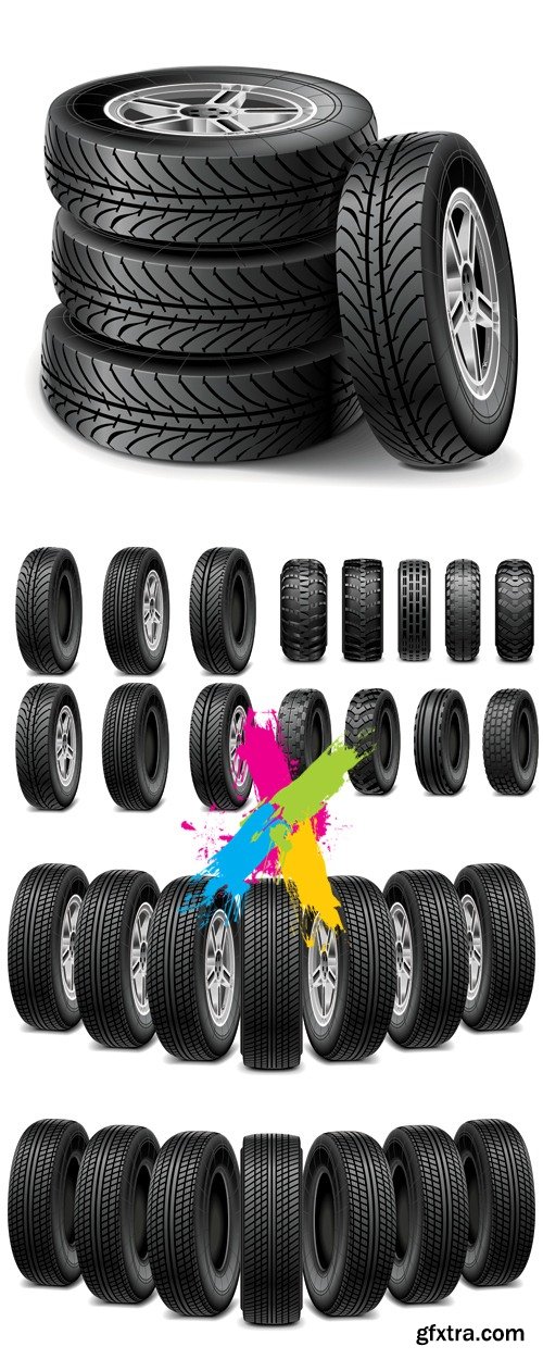 Car Tires Vector