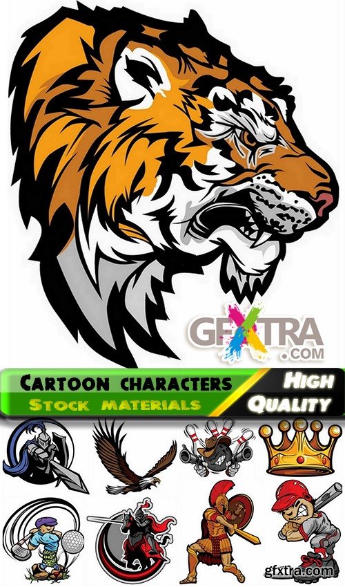 Funny cartoon characters in vector from stock #4 - 25 Eps