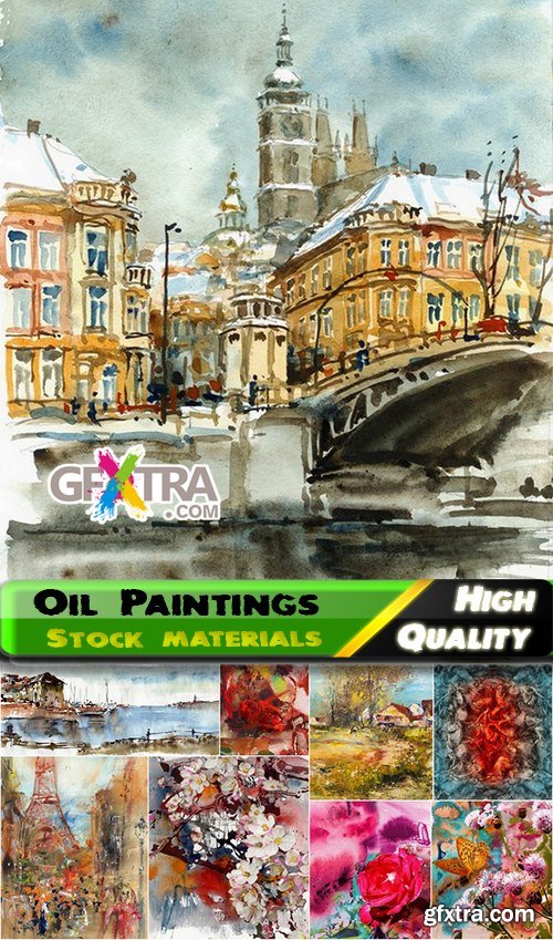 Amazing Oil Paintings and watercolor Stock images - 25 HQ Jpg