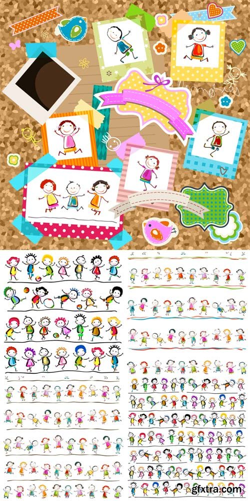 Children, children vector #1 Children, children vector #1