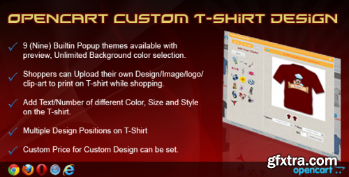 CodeCanyon - OpenCart Custom T-Shirt Design