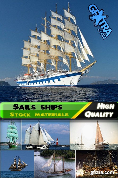 Sails ships and yacht Stock images - 25 HQ Jpg
