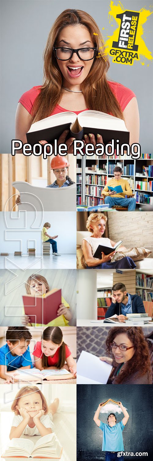 Stock Photos - People Reading