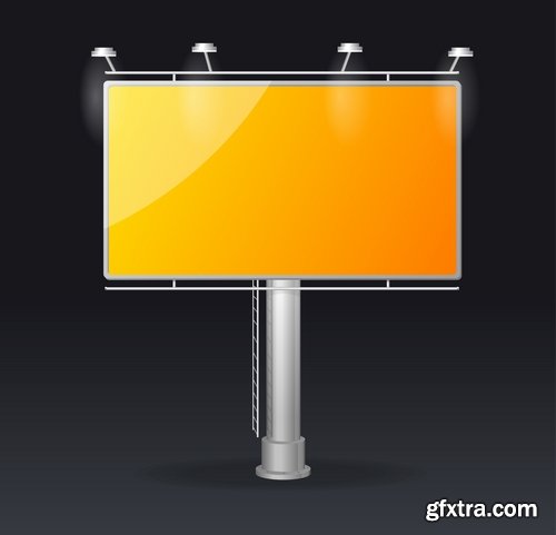 Various vector billboards and boards from stock - 25 Eps