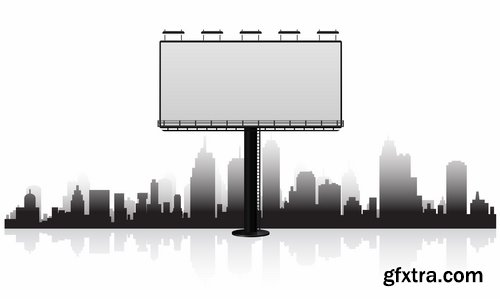 Various vector billboards and boards from stock - 25 Eps
