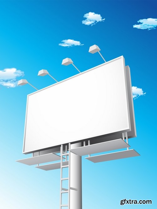 Various vector billboards and boards from stock - 25 Eps