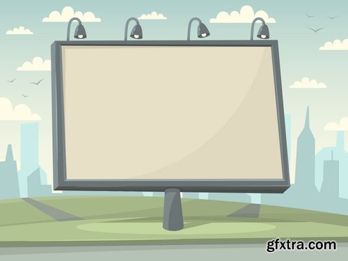 Various vector billboards and boards from stock - 25 Eps