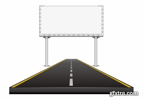 Various vector billboards and boards from stock - 25 Eps