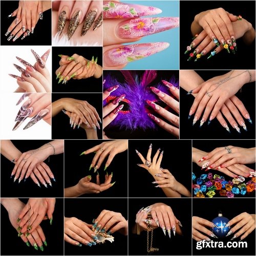 Collection of creative female manicure 25 UHQ Jpeg