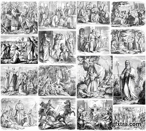 Vector illustration of a biblical theme for Bible - 25 Eps