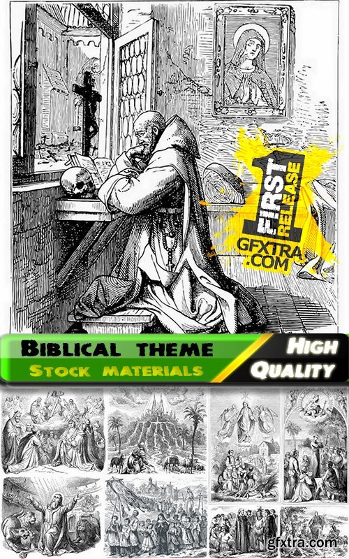 Vector illustration of a biblical theme for Bible - 25 Eps