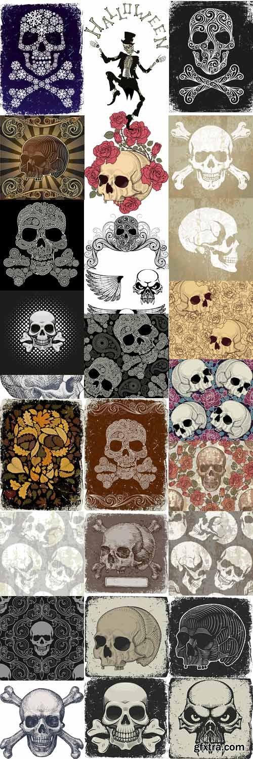 Skull Halloween vector 