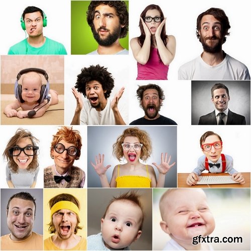 People with funny faces Stock images - 25 HQ Jpg